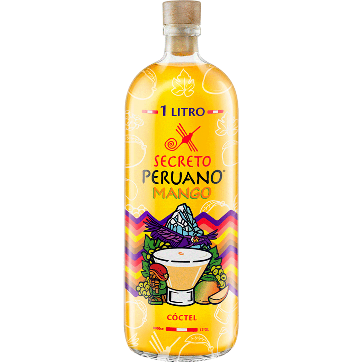 Pisco Secreto Peruano Mango Sour 1Lt X12