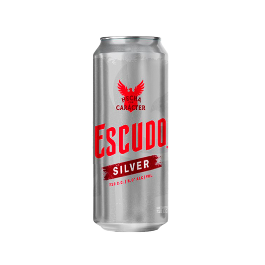 Cerveza Escudo Silver 710cc X24