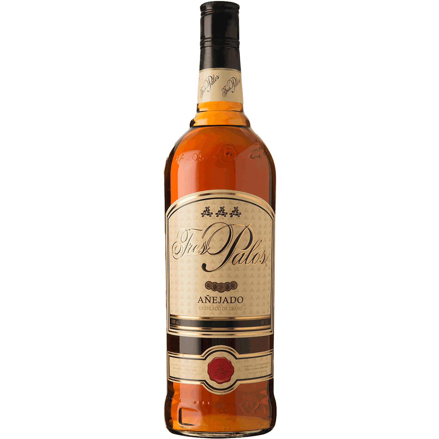 Licor Brandy 3 Palos 38° 1Lt X3