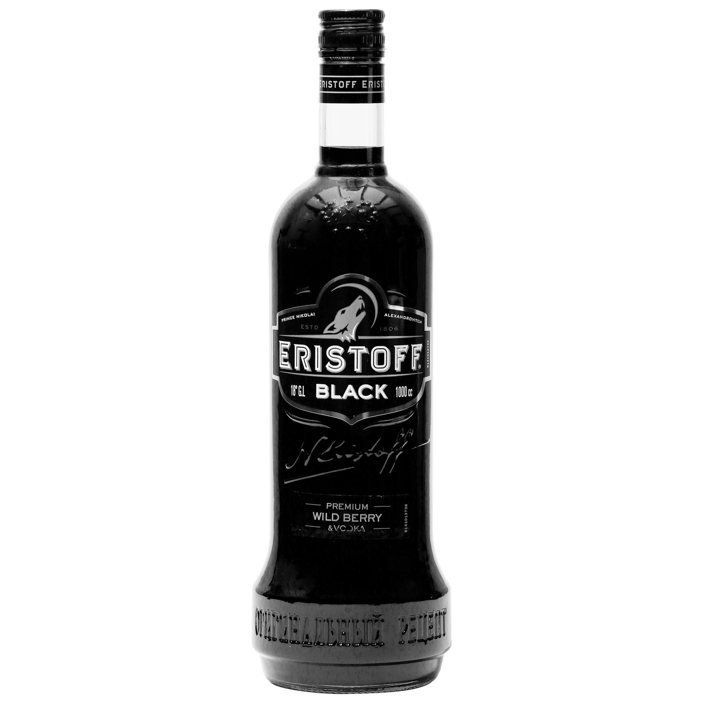 Vodka Eristoff Black 18º 1Lt X6