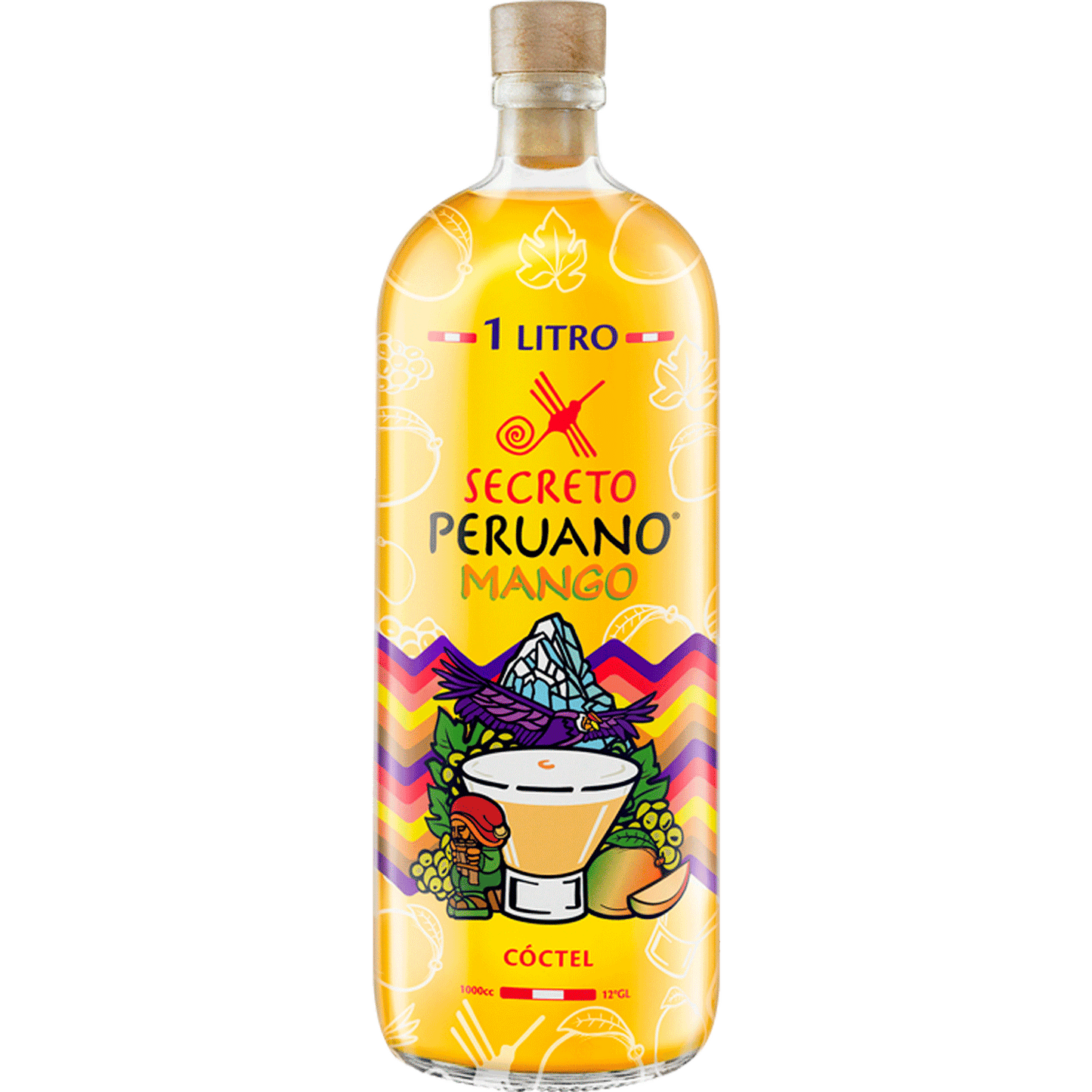 Pisco Secreto Peruano Mango Sour 1Lt X12