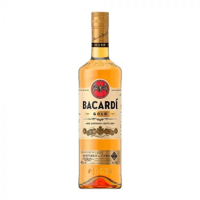 Ron Bacardí Dorado 40º 750cc X3