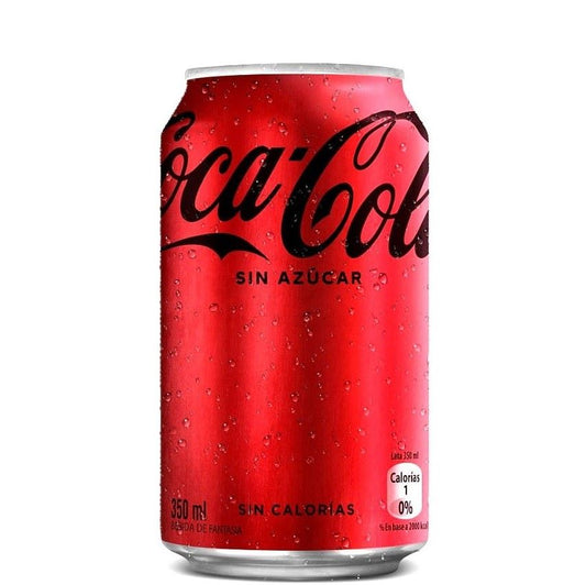 Bebida Coca Cola Zero Lata 350cc X24