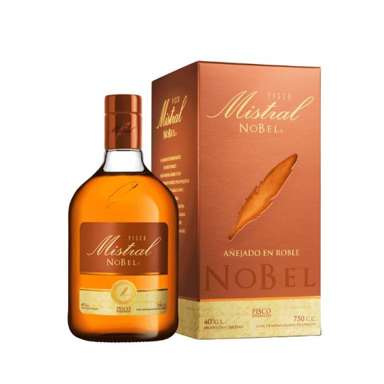 Pisco Mistral Nobel 40º 750cc X6